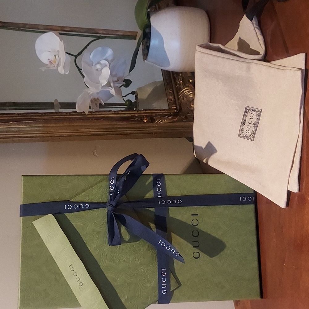 GUCCI travel shoe bags and box